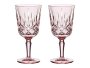 Lead-free Crystal Noblesse Cocktail Glasses Set Of 2 Pale Rose