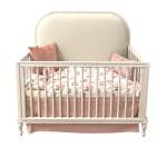 STELLAR Stella Cot - Basics Fabric - White 1
