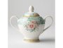 Green Floral Sugar Pot