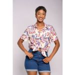 Print Ss Woven Top