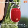 T&G321 Wireless Speaker Portable MINI Bt Speaker Big Audio LED Light Integrated Carabiner Speaker For Home Outdoor And Travel Support Micro Sdtf Card