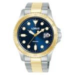 LORUS Sports Men& 39 S Quartz Watch Dark Blue Sunray Dial
