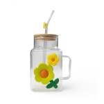 Mug With Flower Design Blue & Purple