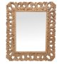 Wooden Carved Mentari Wall Mirror Sotran Dekorativ