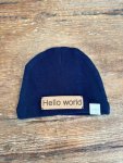 Hello World Navy Beanie
