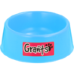 Medium Blue Plastic Dog Bowl