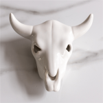 Rialhem Medium Cow Skull White 17CM