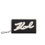 K skuare Grainy Wallet -black white