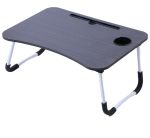 Foldable Laptop Snack Table – Dark Brown