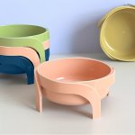 Raised Pet Inclined Food Bowl Cat And Dog Non-slip Dishes Bowl For Pet Cervical Spine Protection