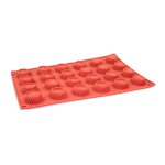 Silicone Mould Tray Round Scalloped 24CUP