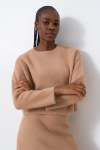 Crew Neck Jumper - XL Taupe
