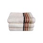 Royal Turkish Collection -450GSM -100% Cotton -guest Towel -cream -pack Of 3