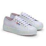 Superga Vegan Leather 2740 Platform Sneaker - White - 8