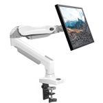 Huanuo Single Monitor Mount 13 To 32 Inch Gas Spring Monitor Arm Adjustable Stand Vesa Mount With Clamp And Grommet Base - Fits