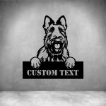 Scottish Terriers With Custom Text - 450MM Rust Coat