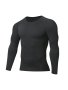 Men's Slimming Long Sleeve T-Shirt Compression Sweat Fitness Training Base Layer Men's Waist Sculpting Sports Shapewear