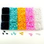 A Pack 100pcs 4x8mm Oval Water Drop Straight Hole ABS Perfect For DIY Bracelet Necklace Jewelry Making Craft Supplies