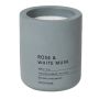 Scented Candle Rose & White Musk In Blue-grey 9CM