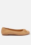 Cotton On Emma Bow Ballerina - Camel Cord