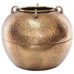 Antique Hammered Metal Planter 55CM X 45CM