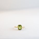 Emerald Cut - Large - Peridot Medium