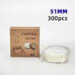 Coffee Accessories Filter Paper Disposable Secondary Water 51MM 300PCS