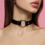 Black Pu Leather Choker Necklace Neck Jewelry Party Clothing Accessories