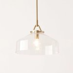 Hampshire Pendant Light Brass And Glass