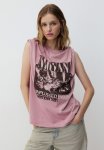 Oversized Printed T-Shirt - Pink nirvana