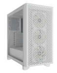 3000D Rgb Airflow Atx Mid-tower Tempered Glass PC Case - White