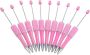 10 Pcs Beadable Ballpoint Pens With Rhinestone Beads Plastic Chunky Beads