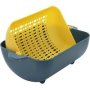 Fine Living - Easy Drain Basket - Yellow/teal