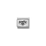 Composable Classic Auntie Heart Link In Enamel