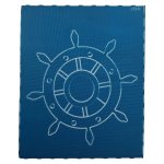 Silkscreen Stencil Ship Wheel 7CM X 9CM