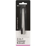 Clicks Body Essentials Tweezer With Brush