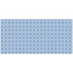 Light Blue On White Geometric Pattern 3M Rectangle Tablecloth