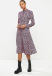 Pink Back Window Dress - Pink & Black