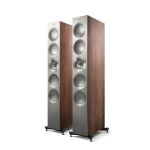 Reference 5 Meta Floorstanding Speakers – Satin Walnut Silver