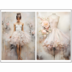 Tear Resistant Deco Print Vintage Ballet