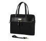 Supanova Sienna Series 14.1' Ladies Laptop Handbag In Black With Padded Laptop Compartment And Two External Zippered Compartments