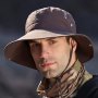 Breathable Unisex Outdoor Mountaineering Hat With Wide Brim For Fishing Sun Protection Hiking Camping And Western Cowboy Style