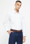 Pierre Cardin Plain Stretch Formal Shirt - White