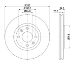Stone Brake Disc Front BR13666A