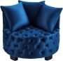 Emma Tufted Leisure Accent Chair - Blue