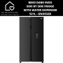 Beko Dark Inox Side By Side Fridge With Water Dispenser - 521L GNO532B