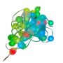 50 LED Pineapple Balls Lights String SE-L010 Rgb