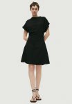 Tapered-waist Dress - Black