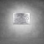 House Number D05 - 1000 X 750 / Matt Black / Cool White