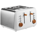 Boden Stark Anson Collection 4 Slice Ss Toaster White